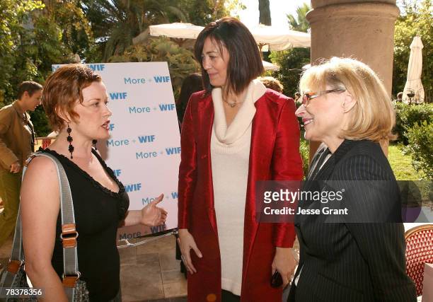 Director Abigail Zealey Bess, president of Women in Film Jane Fleming and executive director of Women in Film Gayle Nachlis at the MORE Magazine...