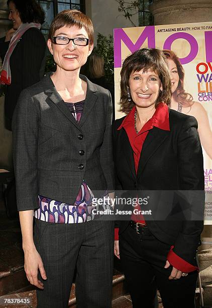 Deputy editor of More Magazine Barbara Jones and producer Gale Anne Hurd at the More Magazine and Women In Film filmmaker luncheon at Chateau Marmont...