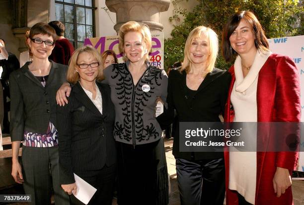 Deputy editor of More magazine Barbara Jones, executive director of Women in Film Gayle Nachlis, actress Jean Smart; actress Sally Kellerman and...