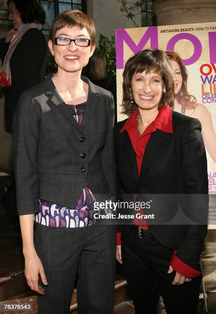 Deputy editor of More Magazine Barbara Jones and producer Gale Anne Hurd at the More Magazine and Women In Film filmmaker luncheon at Chateau Marmont...