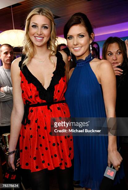 Television personalities Whitney Port and Audrina Patridge attend "The Hills" Season Finale Party at Area December 10, 2007 in Hollywood, California.