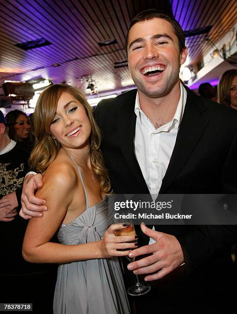 Television personalities Lauren Conrad and Brody Jenner attend "The Hills" Season Finale Party at Area December 10, 2007 in Hollywood, California.