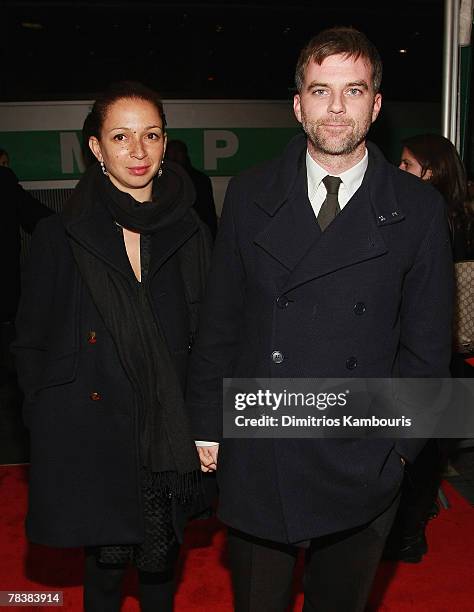 Maya Rudolph and director Paul Thomas Anderson arrive at the "There Will Be Blood" Premiere at the Ziegfeld Theater on December 10, 2007 in New York...