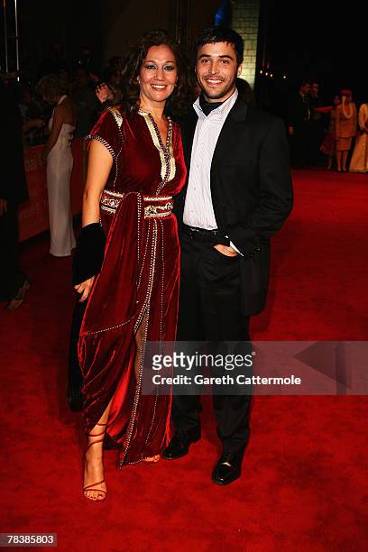 Actor Assaad Bouab and unidentified guest attend the Arabian Nights Gala and the premiere of the movie 'Whatever Lola Wants' during day three of the...