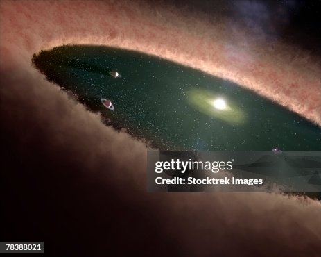 Protoplanetary A Protoplanetary Disk Surrounds A Young Star High-Res Vector Graphic ...