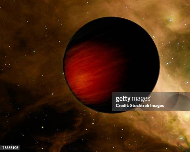 a hot jupiter. - extrasolar planet stock pictures, royalty-free photos & images
