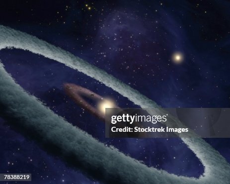 Binary star system. Binary star system.