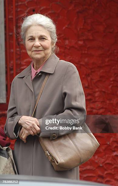 Lynn Cohen on Location for "Sex and the City: The Movie in Chinatown New York October 17 2007