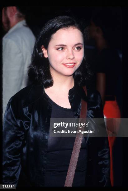 Actress Christina Ricci attends the New York film premiere of "Stealing Beauty" June 12, 1996 in New York City. "Stealing Beauty" is a coming-of-age...