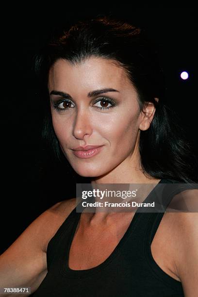 French singer Jenifer arrives at the unveiling of her Waxwork in the Grevin Museum on December 11, 2007 in Paris, France.