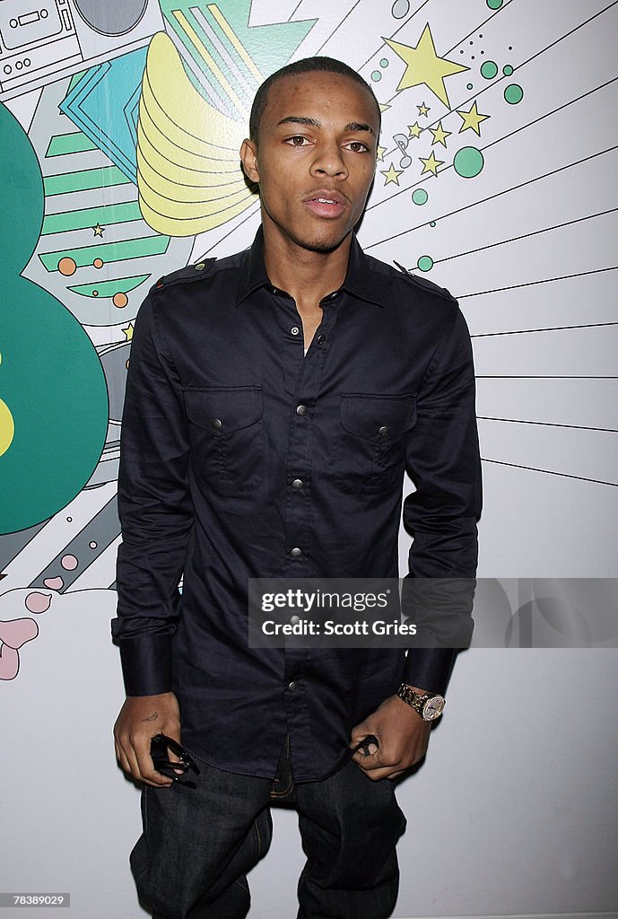 Rapper Bow Wow poses for a photo backstage during MTV's Total Request ...