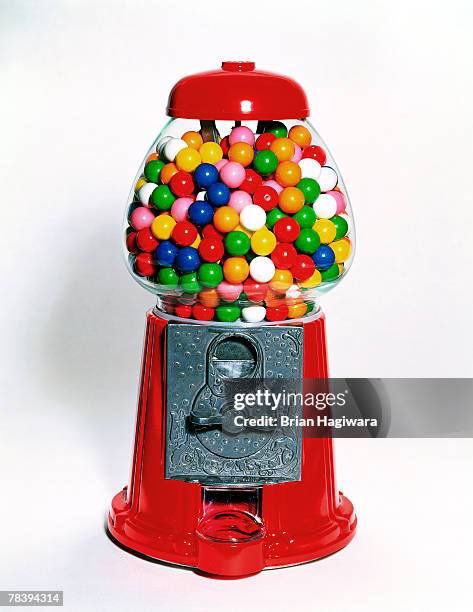 gum ball machine - chewed ball stock pictures, royalty-free photos & images