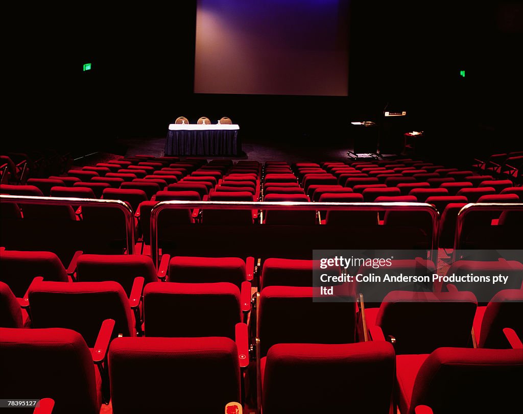 Empty theater seats