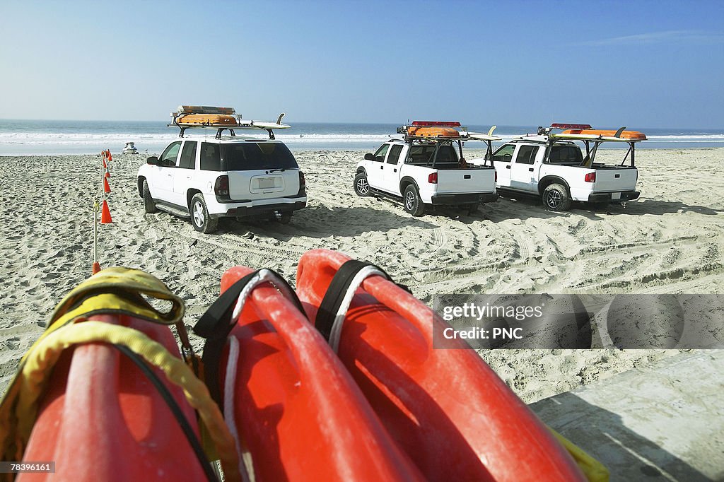 Lifeguard rescue vehicles