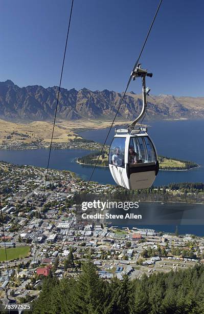 queenstown, new zealand - cable car stock pictures, royalty-free photos & images