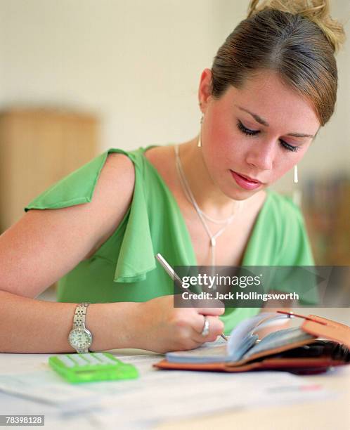 Woman Writecheck 361 Signed Bank Check Stock Photos, High-Res Pictures, and Images ...