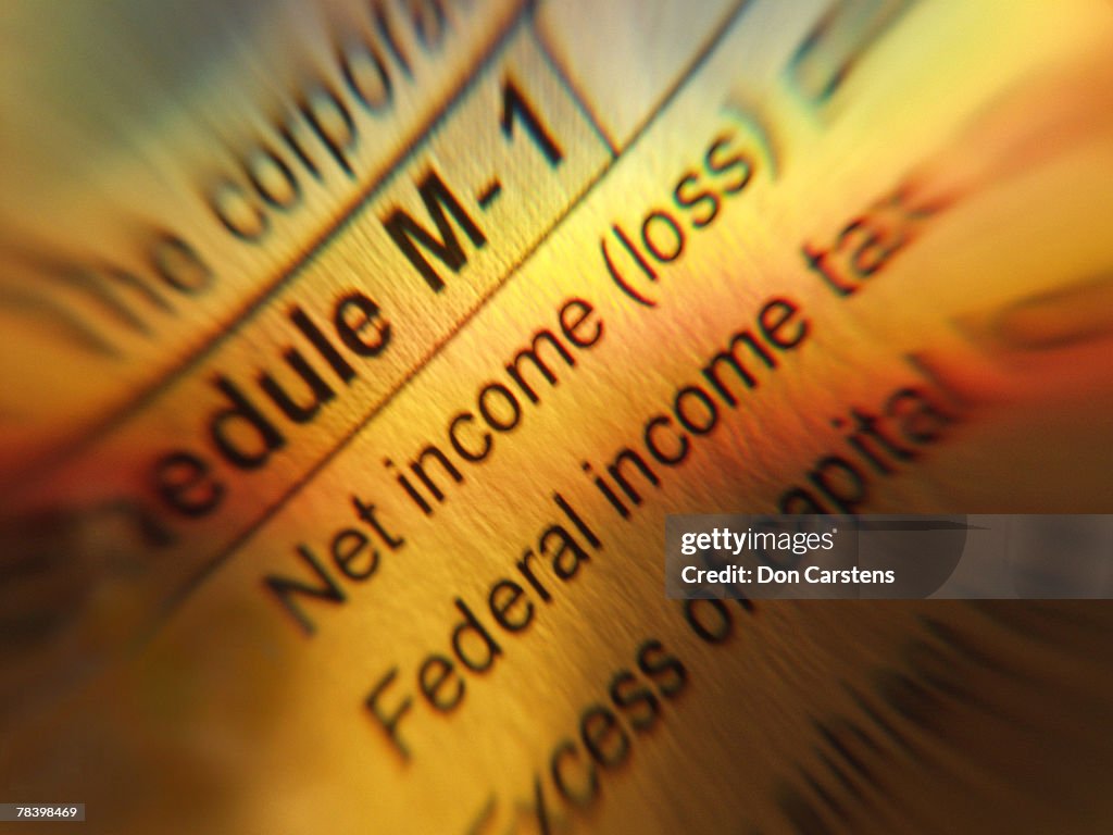 Income tax form