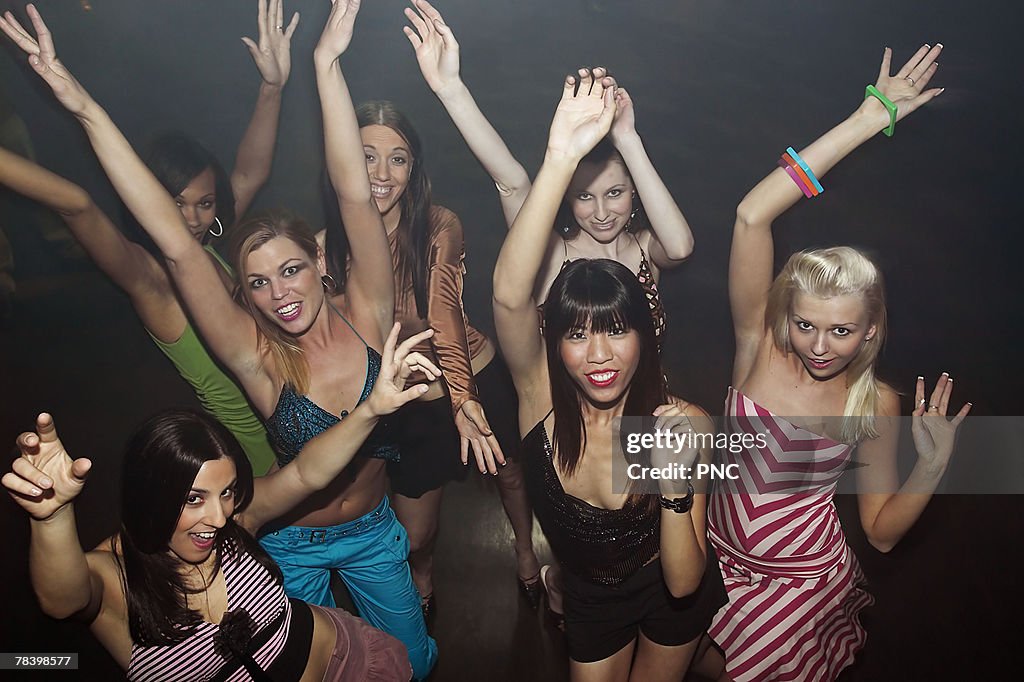 Women dancing in a nightclub