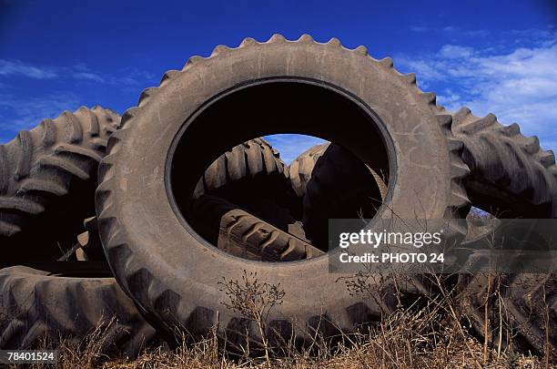 tractor tires - industrial storage bins stock pictures, royalty-free photos & images