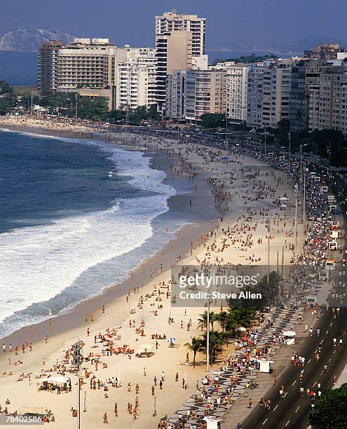 copacabana beach, brazil - rj allen stock pictures, royalty-free photos & images