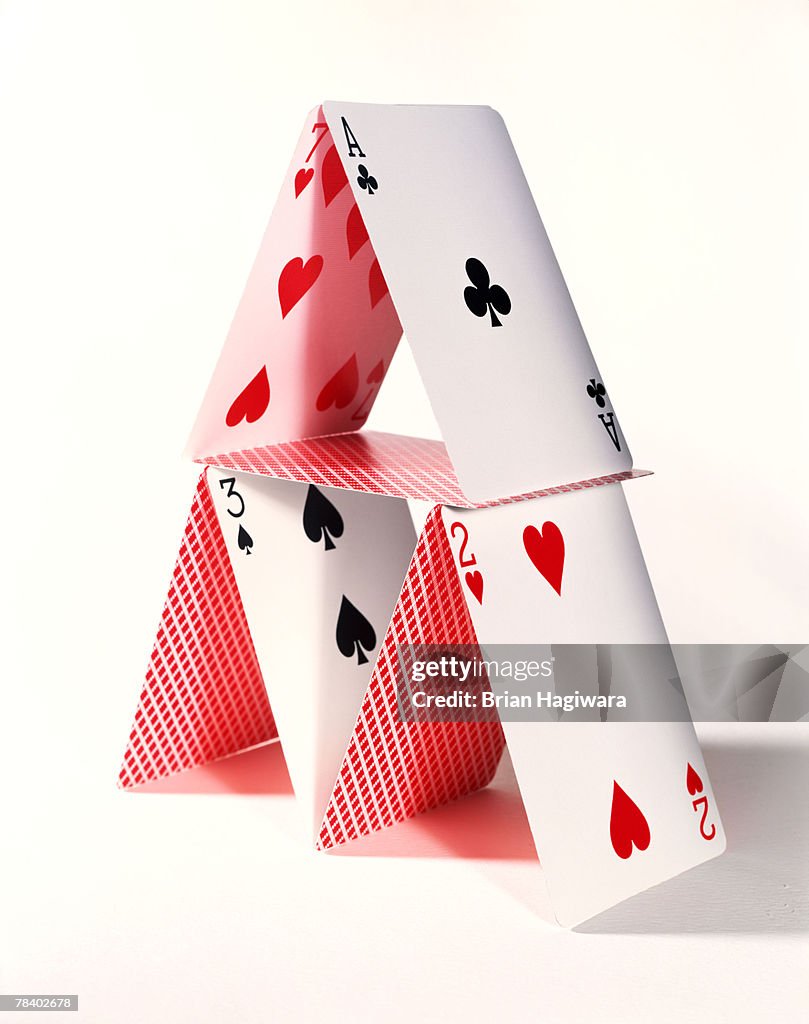 Playing card pyramid