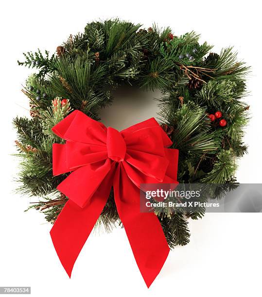 christmas wreath - centre piece stock pictures, royalty-free photos & images