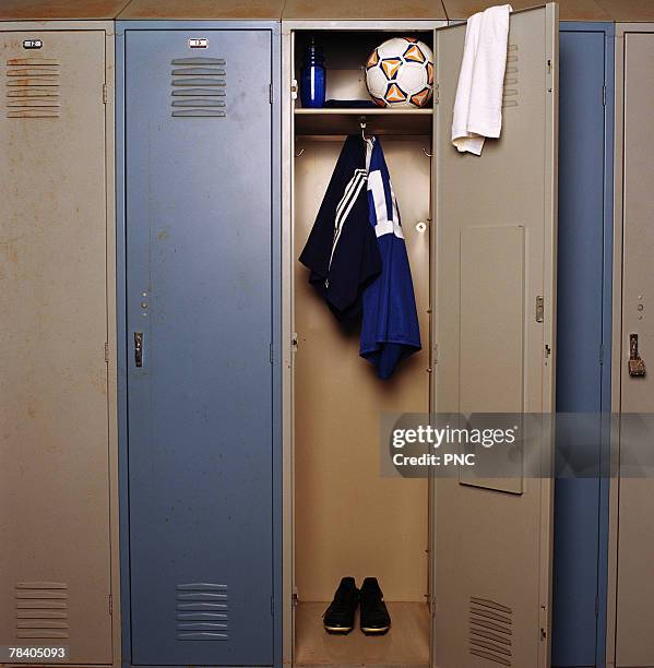 open gym locker - dressing room foto e immagini stock