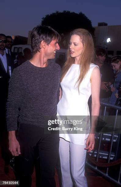 Nicole Kidman & Tom Cruise at the Mission Impossible premiere in 1996