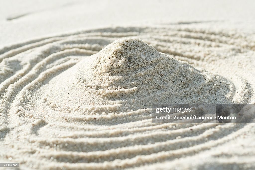 Mound of sand