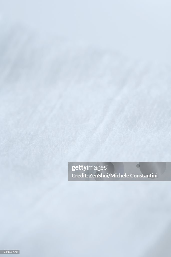 Soft white fabric, extreme close-up