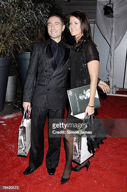 Strictly come dancing star Erin Boag and guest attend the English Ballet's "Night of the Snow Queen" at The Coliseum on December 12, 2007 in London,...