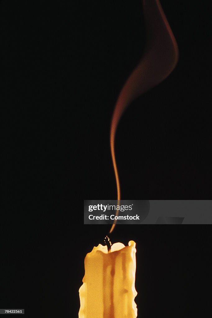 Extinguished candle