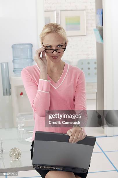 Peering Lady Computer 113 Woman Peering Over Computer Stock Photos, High-Res Pictures, and ...
