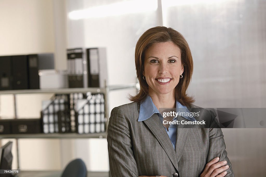 Woman smiling