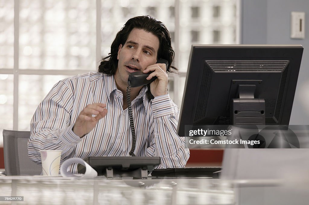 Businessman on phone