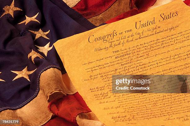 bill of rights - betsy ross flag stockfoto's en -beelden