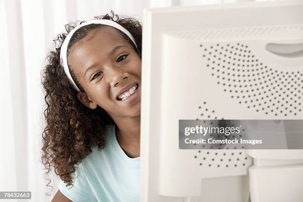 Woman Head Over Computer Screen 38 Peeking Behind Computer Screen Stock Photos, High-Res Pictures, and ...