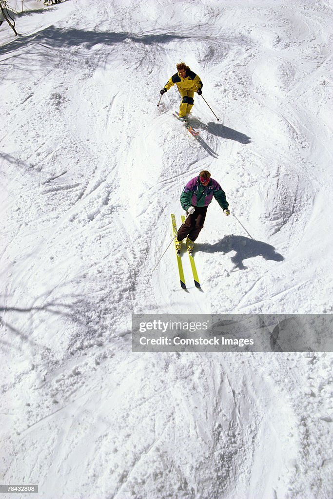 People skiing