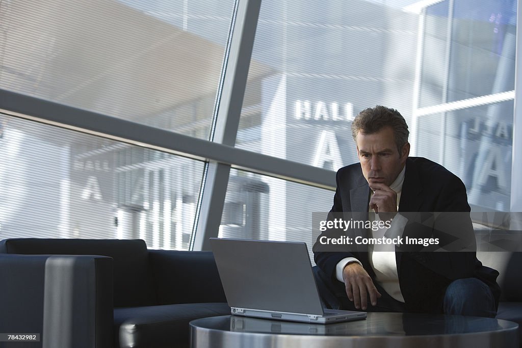 Man with laptop