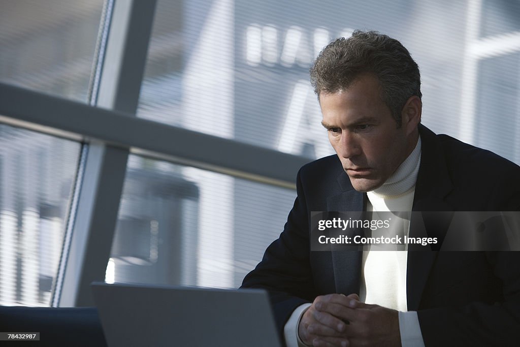 Man with laptop