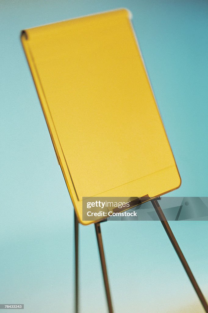 Easel with pad of paper