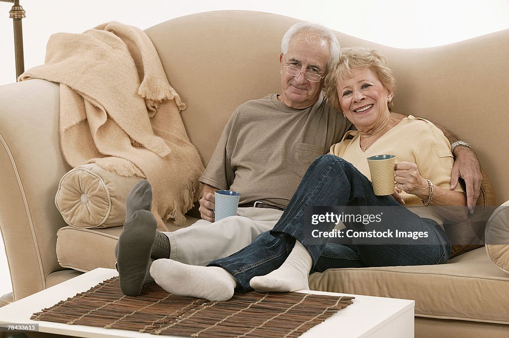 Couple relaxing together