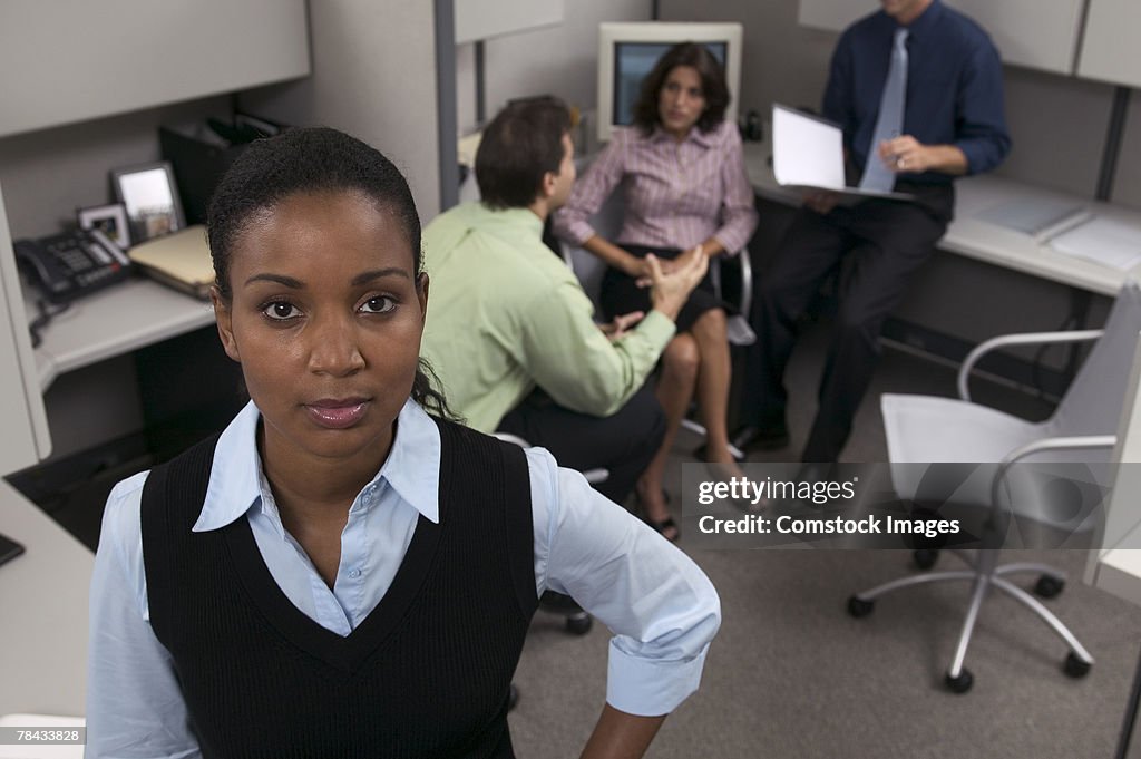 Businesswoman in office