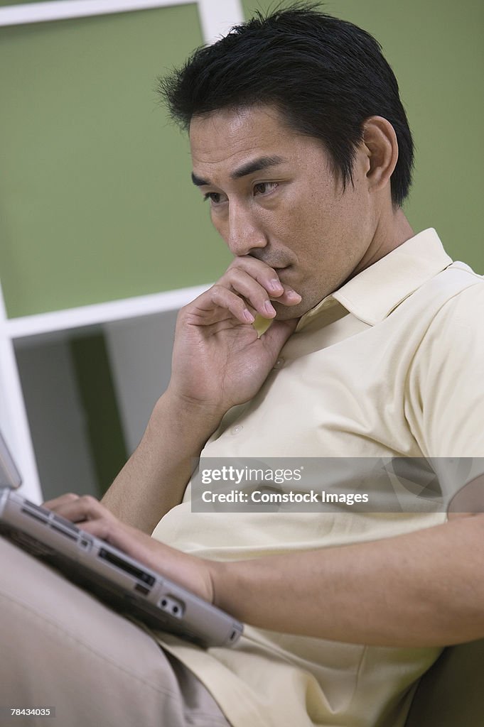 Man with laptop