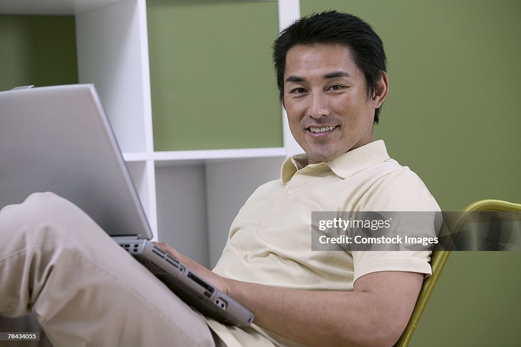 Man with laptop