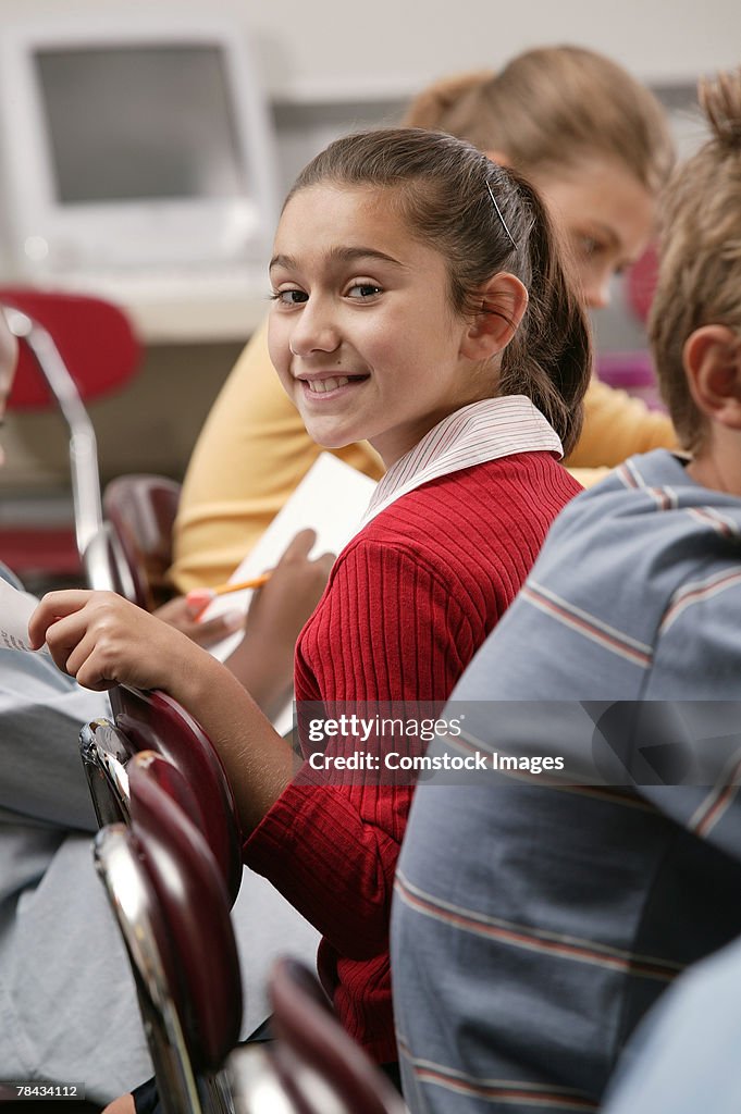 Girl in classroom