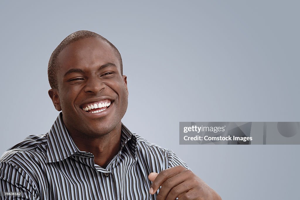 Man laughing
