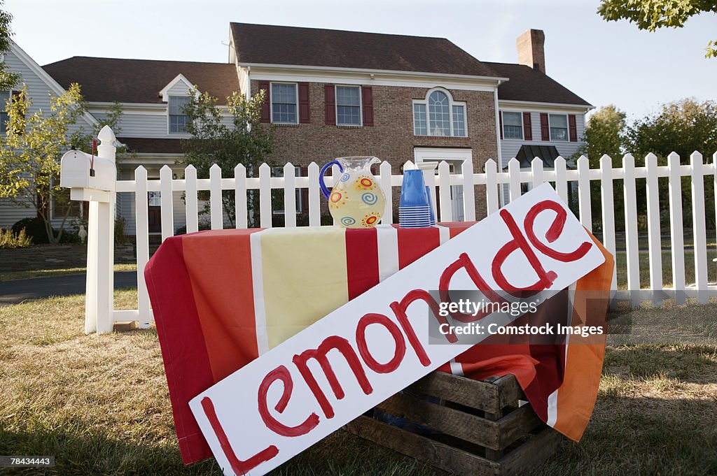 Abandoned lemonade stand