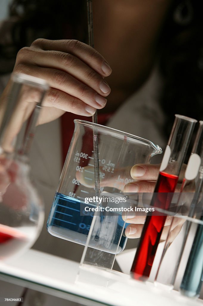 Scientist working in laboratory