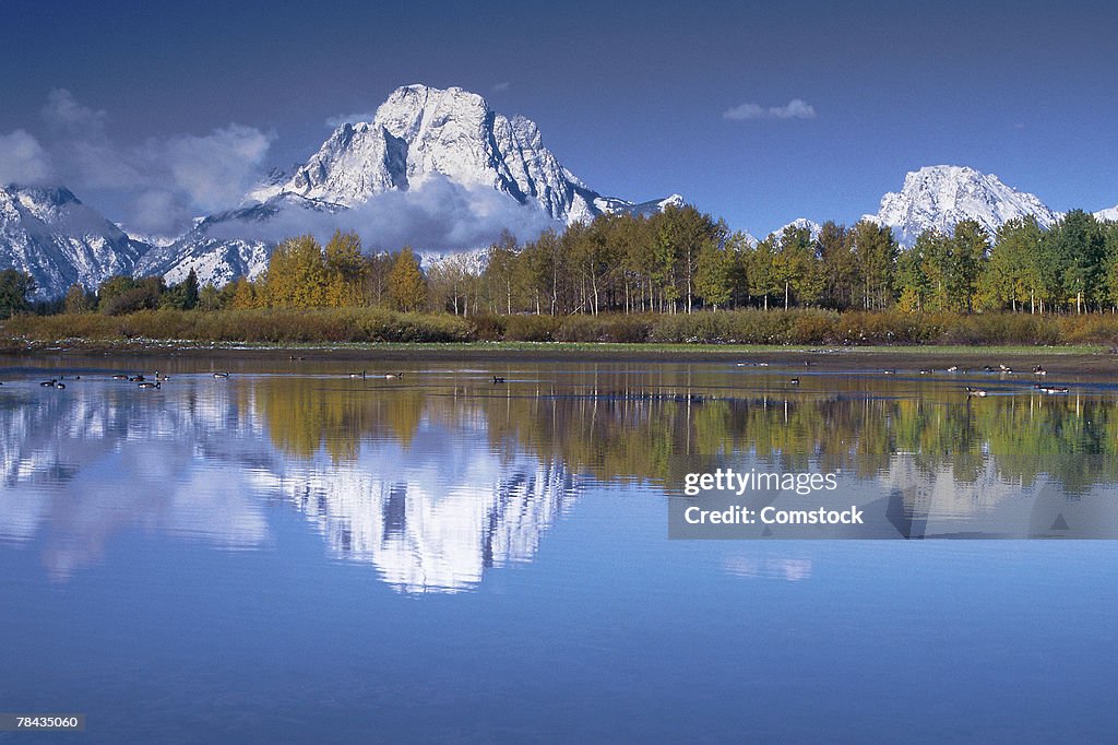 Mount Moran and Snake River